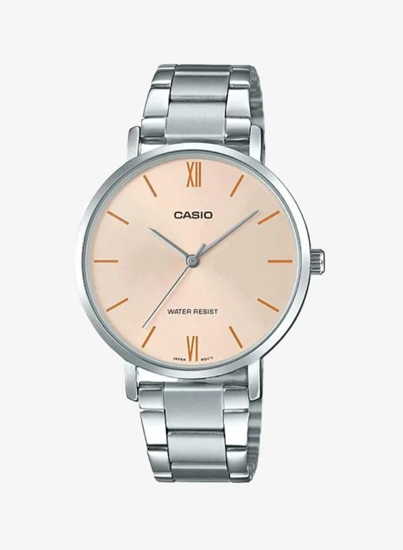 Casio Women's Stainless Steel Analog Watch LTP-VT01D-4BUDF - 34 mm