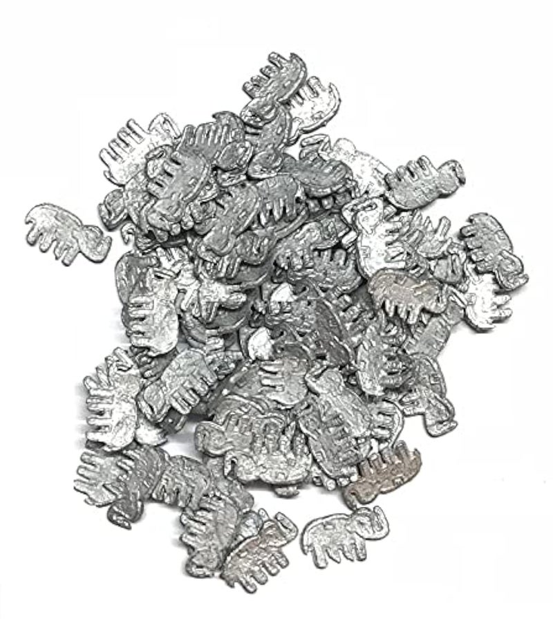 Krisah 11 pcs Elephant Figurines Ranga Remedy Patri Dosh Removal Lead Grey - Image 1