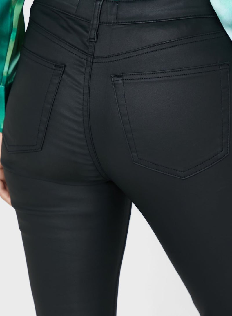 توب شوب بنطال جينز سكيني بخصر مرتفع - Image 4