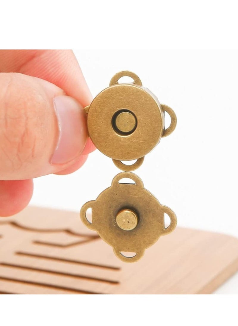 Excefore 20 Sets Magnetic Button Clasps Snaps Fastener Clasps for Purses Handbag Clothes Scrapbooking Closure Fastener Sewing Craft DIY for Sewing Craft Purses Bags Clothes - Image 2