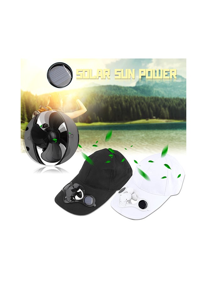 إسكدنيا قبعة رياضية صيفية للأماكن الخارجية مع مروحة تبريد تعمل بالطاقة الشمسية 27x21سم - Image 2