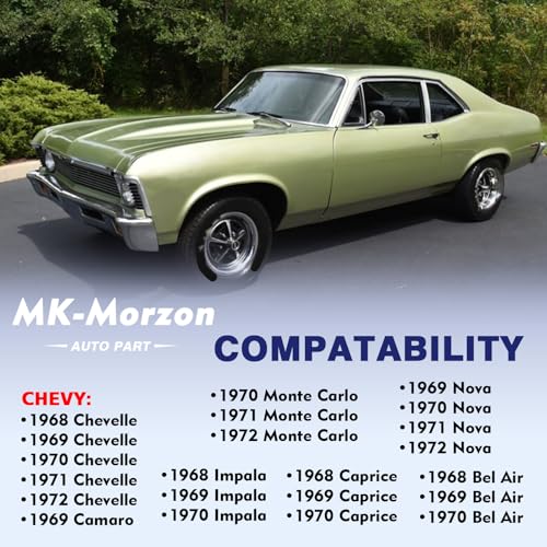 MK-Morzon Rear License Plate Tag Bracket with Hinge Compatible with 1968-1972 Chevy Impala Chevelle Camaro Caprice Monte Carlo Nova - Image 3