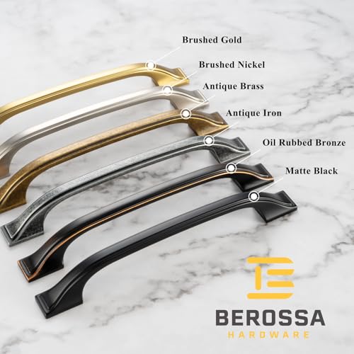BEROSSA 10 Pack Oil Rubbed Bronze Cabinet Pulls 3 Inch Brushed Bronze Cabinet Handles Bronze Hardware for Kitchen Cabinets 8222 Drawers Bedroom Dresser Bathroom Vanity Cupboard - Image 2