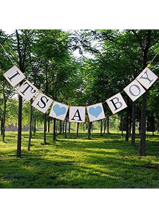 Oarkive Its A Boy Banner Boy Baby Shower Decorations Its A Boy Sign Baby Boy Banner for Baby Boy Shower Decor Boy Sprinkle Shower Decorations Baby Boy Shower Decorations Birthday Party Favors  - Image 5