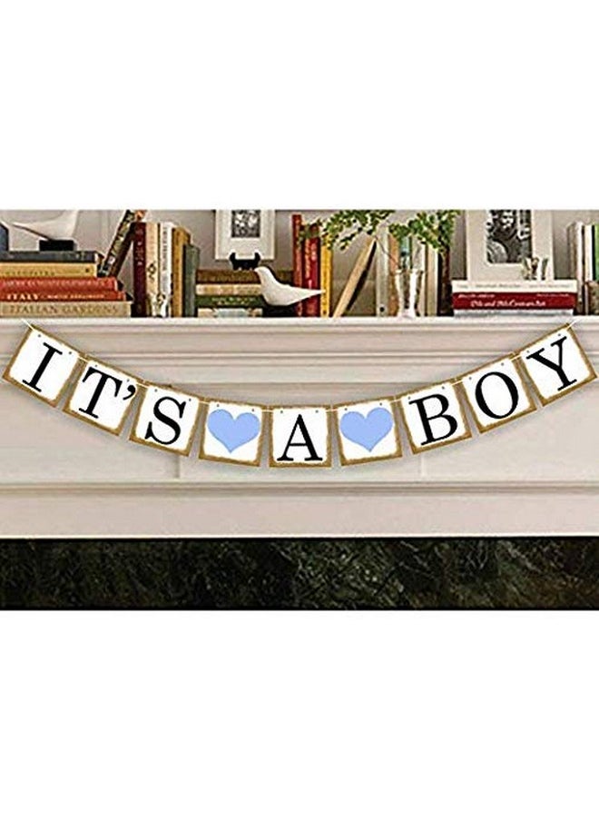 Oarkive Its A Boy Banner Boy Baby Shower Decorations Its A Boy Sign Baby Boy Banner for Baby Boy Shower Decor Boy Sprinkle Shower Decorations Baby Boy Shower Decorations Birthday Party Favors  - Image 3