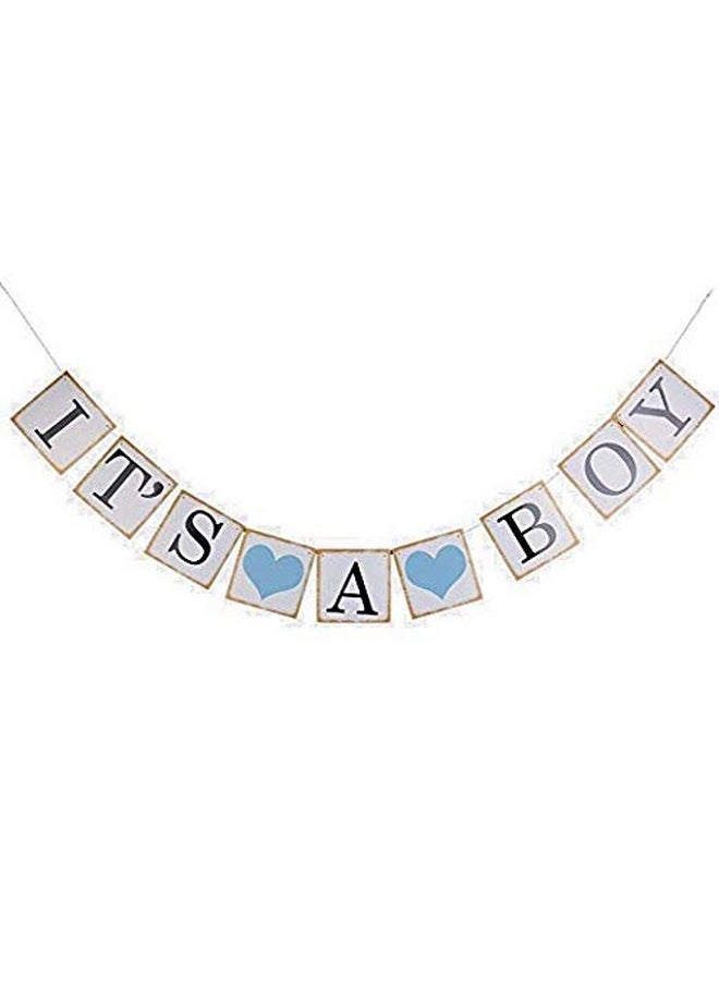 Oarkive Its A Boy Banner Boy Baby Shower Decorations Its A Boy Sign Baby Boy Banner for Baby Boy Shower Decor Boy Sprinkle Shower Decorations Baby Boy Shower Decorations Birthday Party Favors  - Image 2