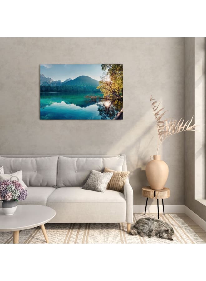 Home Gallery Landscape Mountains Lake Nature Canvas Wall Art 120x80  - Image 5