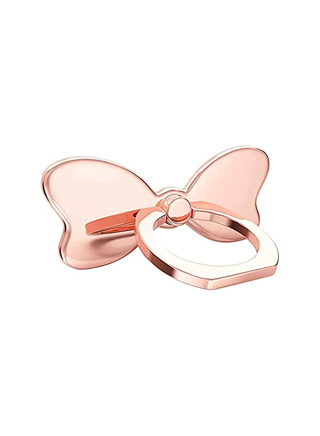 KASTWAVE Phone Ring Holder and Hand Grip 360 Adjustable Finger Metal Stand Car Mount Universal for iPhone Mobile Phone Kickstand Smartphones Tablets XR Xs Max 8 7 6 6s 5s plus Samsung (Rose Gold) - Image 1