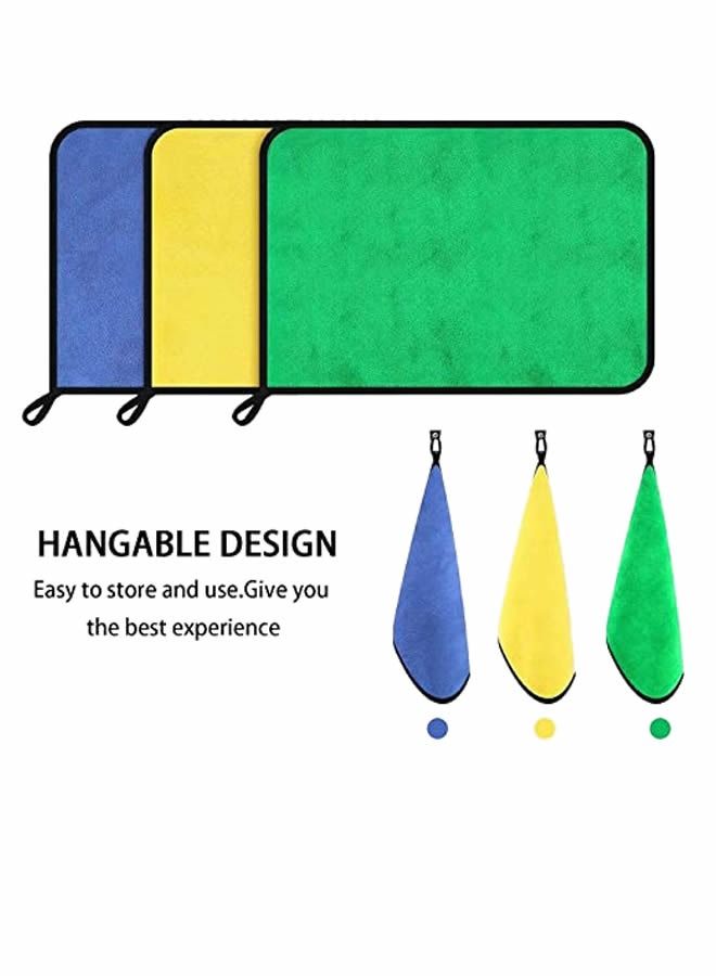 3-Piece Car Soft Microfiber Absorbent Wash Cleaning Polish Cloth Small 30 x 40 cm - Image 3