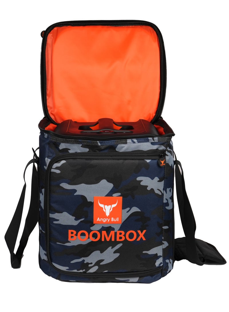 Angry Bull Speaker Bag Safety Carrying Storage Case with Shoulder and Handy Strap Travel Bag for JBL Encore Essential - ARMY E - Image 4