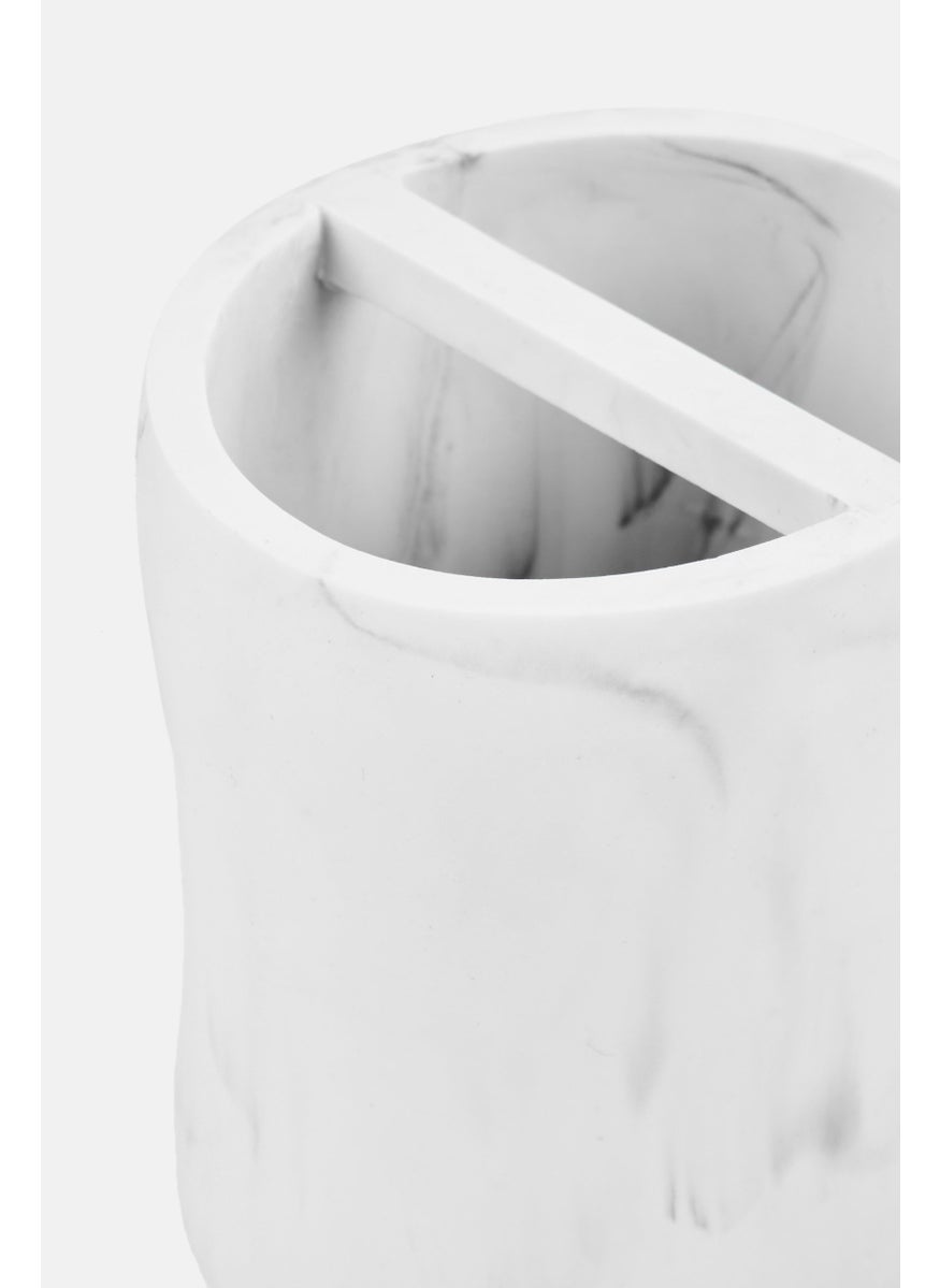 AMG - Ceramic Toothbrush Holder, White - Image 1