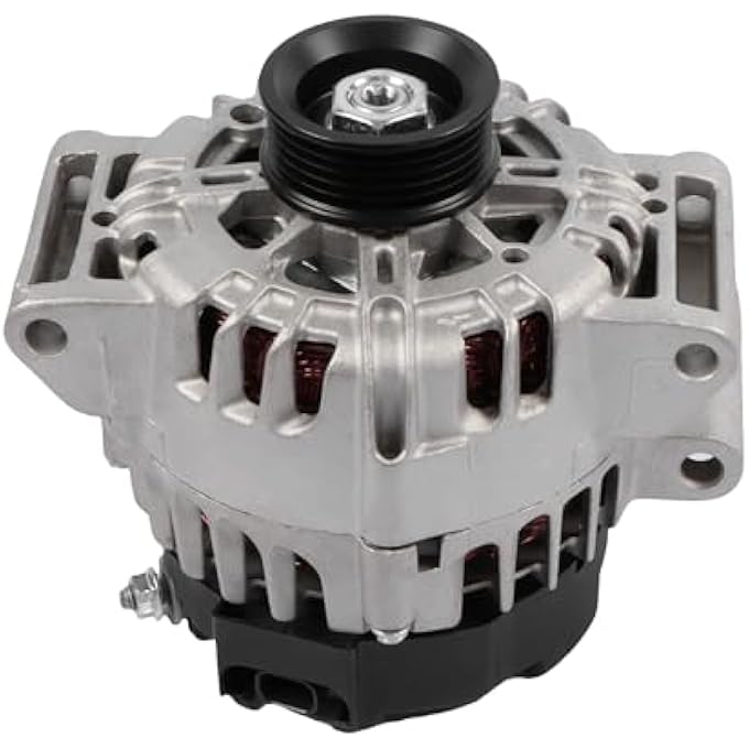 Kessocco Alternator 13588328 13500315 13512759 TG12C067 TG12C174 Replacement for 2010-2017 Chevy Equinox GMC Terrain Buick Regal 2.4L 120A CW 5-Groove Pulley - Image 1