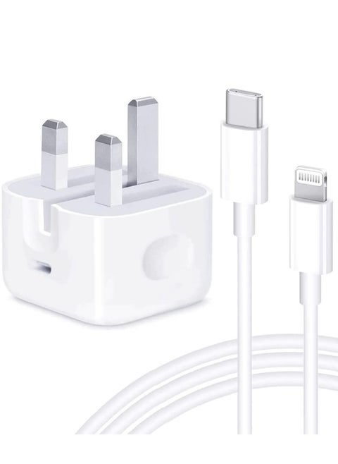 Phone 20W Charger 【Apple MFi Certified】 USB C Plug Fast Charge and USB C to Lightning Cable 2M PD Power Adapter Compatible with iPhone 13 Pro Max 13 12 SE2020 11 XR XS Max X 8 Plus iPad Pro Air Mini