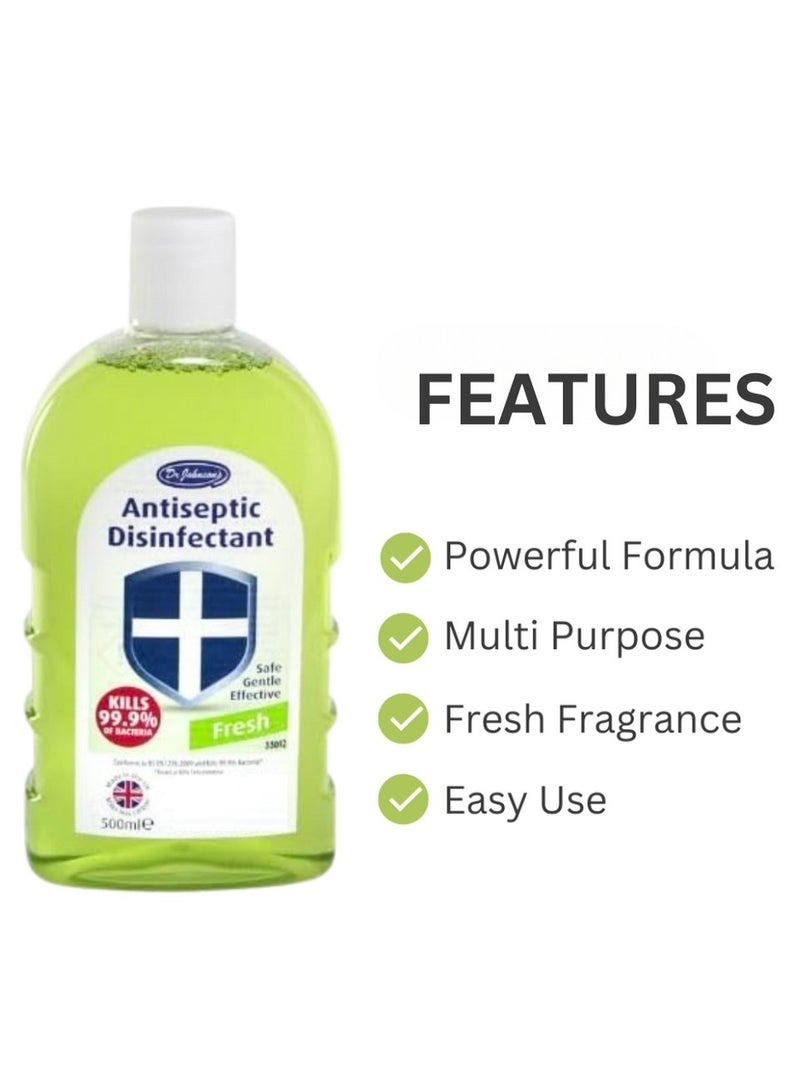 Dr Johnson's Fresh Scented Antiseptic Disinfectant 500 ML - Image 3