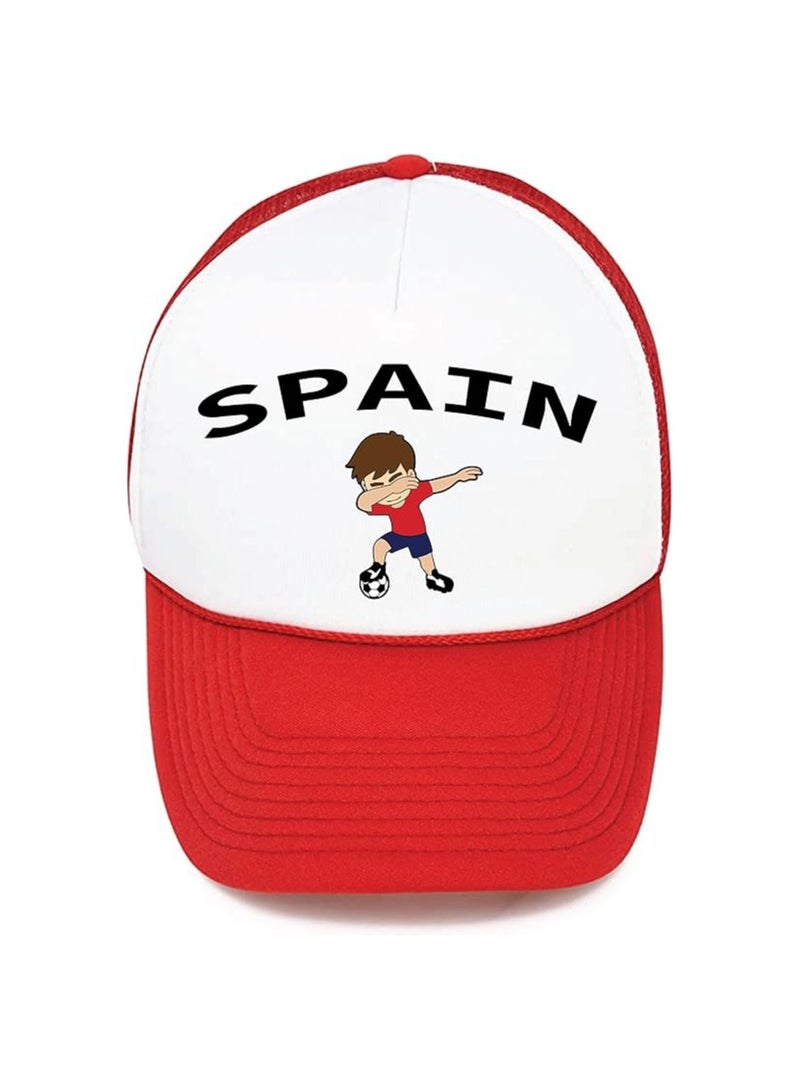 Spain Sports Cap With Adjustment Plastic Snap Closure For Men And Women  - Image 1