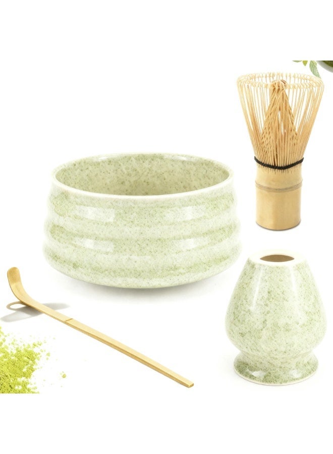 4-Piece Matcha Tea Set Includes Matcha Bowl Bamboo Whisk Scoop Whisk Holder  Perfect Set to a Traditional of Matcha - Image 2