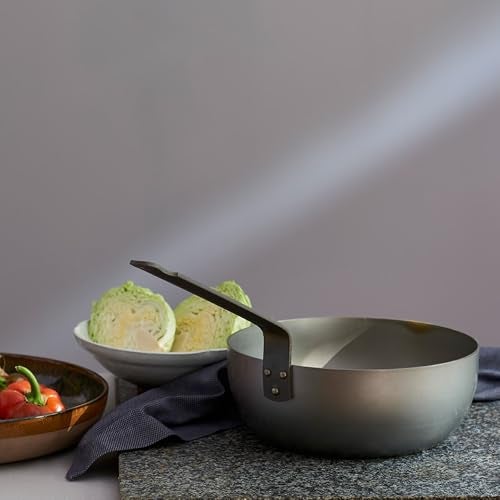 Mauviel M'Steel Black Carbon Natural Nonstick Chef Pan With Iron Handle, 2.1-qt, Suitable For All Cooking Surfaces, Made in France - Image 5