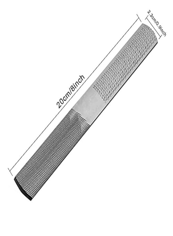 Serplex® 7.8 Inch 4 Way Wood Rasp, 4 In 1 Hand Files for Carpentry Woodworking, Half Round Flat & Needle Files Wood Rasp Needle Files Wood Rasp for Sharping Wood and Soft Metal Tools - Image 3