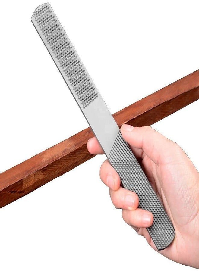 Serplex® 7.8 Inch 4 Way Wood Rasp, 4 In 1 Hand Files for Carpentry Woodworking, Half Round Flat & Needle Files Wood Rasp Needle Files Wood Rasp for Sharping Wood and Soft Metal Tools - Image 1