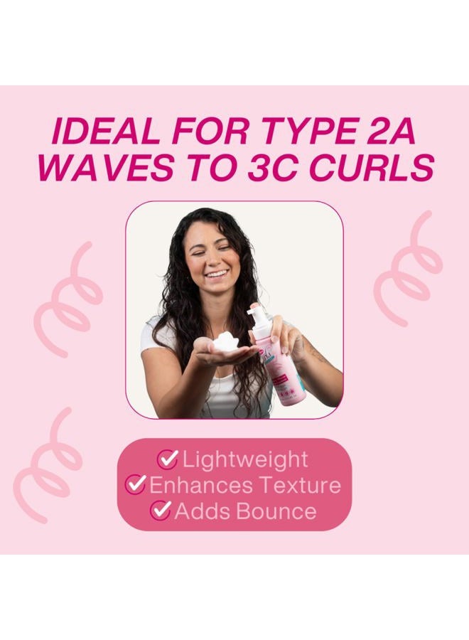 dippity-do Girls with Curls Curl Enhancing Mousse - Lightweight 3-in-1 Defining Mousse for Curly and Wavy Hair - Hibiscus and Olive Oil for Frizz Free and Bouncy Curls - 200 mL/6.7 fl oz - Image 4