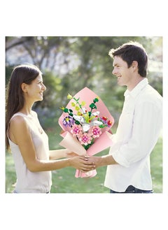 KASTWAVE Flower Bouquet Building Blocks Creativity Artificial Flowers Building Toy Set  - Image 3
