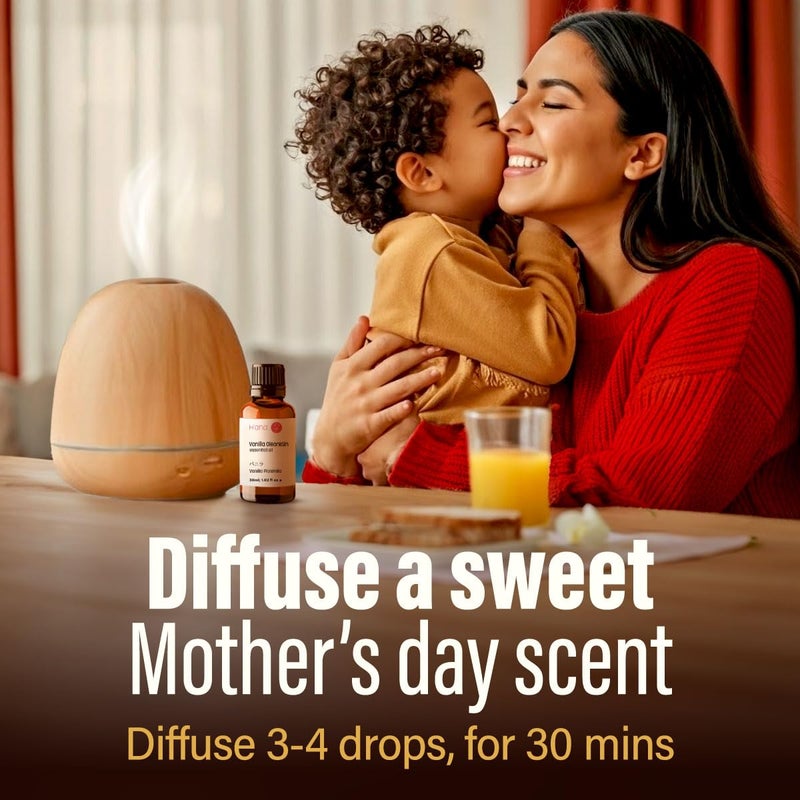 hana زيت الفانيليا الأساسي من هانا للناشر والبشرة (1 أونصة سائلة) - زيت الفانيليا الطبيعي 100% - عطر زيت الفانيليا العطرية طويل الأمد - Image 3