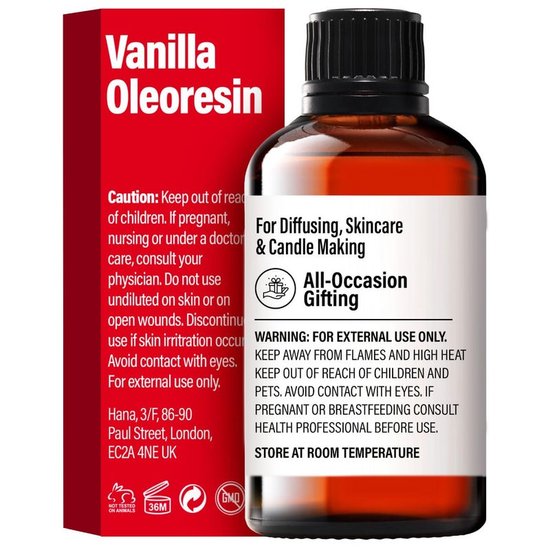 hana زيت الفانيليا الأساسي من هانا للناشر والبشرة (1 أونصة سائلة) - زيت الفانيليا الطبيعي 100% - عطر زيت الفانيليا العطرية طويل الأمد - Image 2