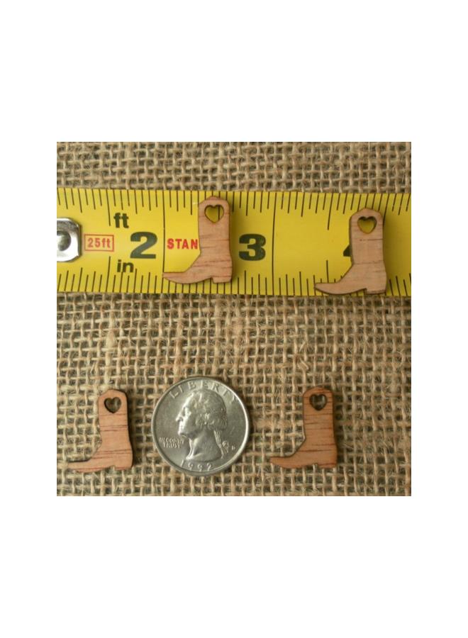 klarako 50pcs Miniature Wooden Cowboy Boots Embellishments Crafts for Wedding Party Decoration - Image 4