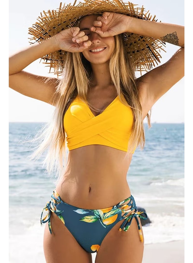 Angelsin بلوزة بيكيني أمامية متقاطعة - Image 4