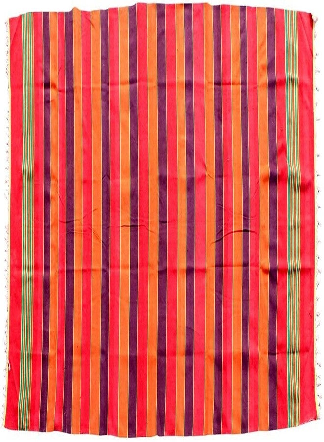 AYUS سجادة AYUS Solapuri القطنية Galicha Rug Dari Satranji (متعددة الألوان، 72 × 100 بوصة، عبوة من قطعة واحدة) - Image 3