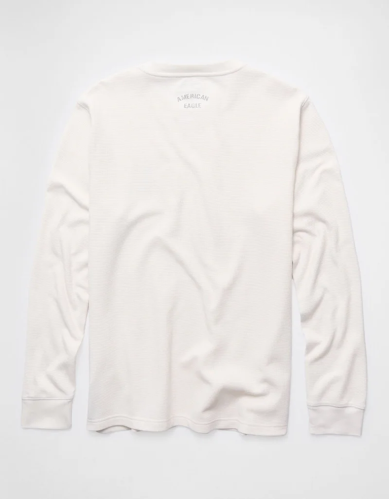 American Eagle  AE Icon Long Sleeve Thermal T-Shirt for Men | Best Price UAE