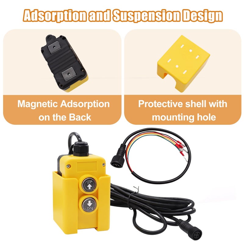mankk M-G018-4W 4 Wire Dump Trailer Remote Control Switch 12V DC Up-Down Control - Image 4