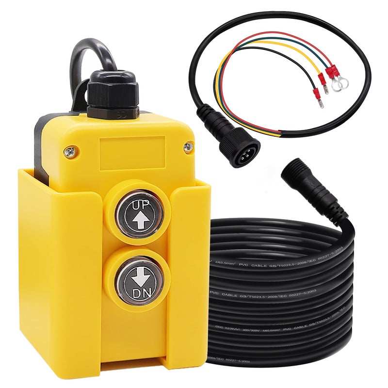 mankk M-G018-4W 4 Wire Dump Trailer Remote Control Switch 12V DC Up-Down Control - Image 1