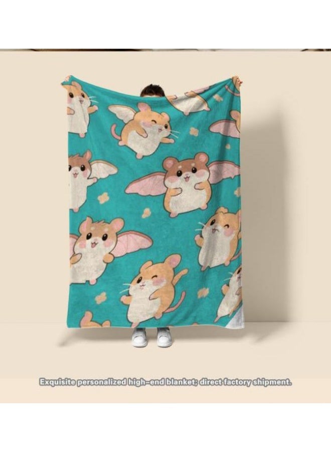 general Baby and children's cartoon flannel thin blanket (warm and comfortable, suitable for sleep, game use) 70cm*100cm - Image 2