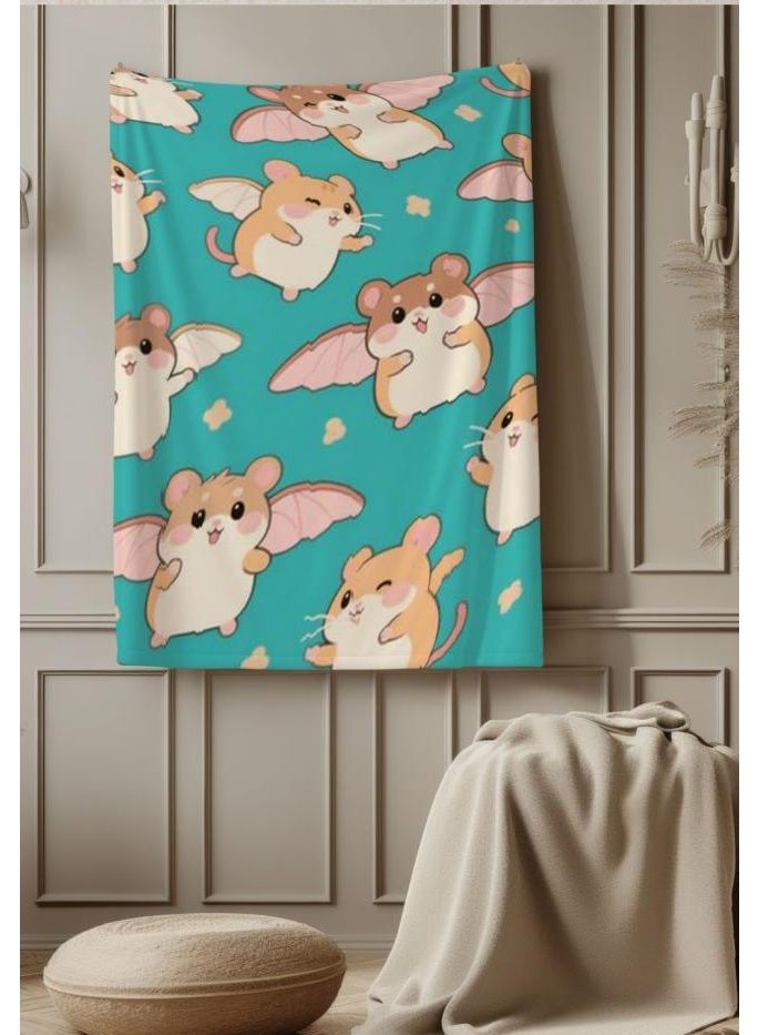 general Baby and children's cartoon flannel thin blanket (warm and comfortable, suitable for sleep, game use) 70cm*100cm - Image 1