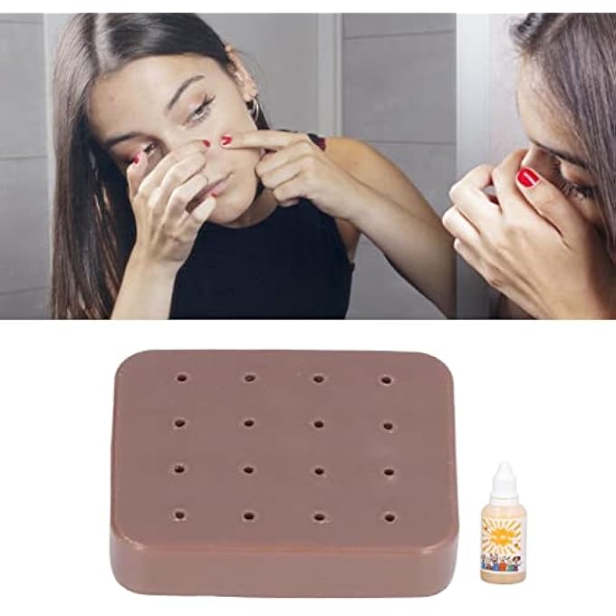 Jiawu Pimple Popping Toy, Funny Squeeze Toy Children Adult Stress Relief Pimple Squeezing Toy, Funny Nose Stress Relief Pimple Popper Toy for Adults Kids, Pimple Popping Decompression Relax Toy - Image 2