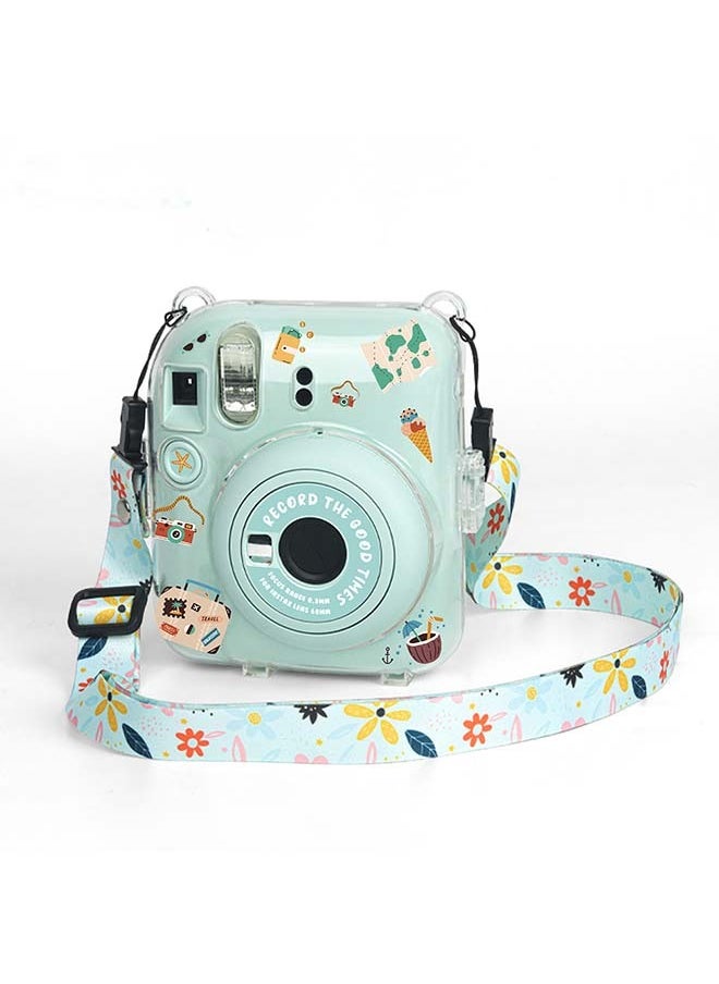 Generic Protective Clear Case Hard Case For Fujifilm Instax Mini 12 Instant Camera With Adjustable Strap  Clear  - Image 2
