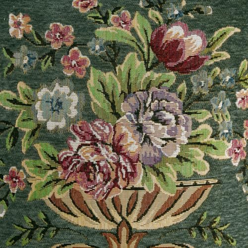 Qupace Set of 2 Chenille Vintage Green Throw Pillows Covers 18x18in Sofa Couch Pillows for Living Room Floral Embroidered Cushion Cover for Bed Chairs Car - Image 4