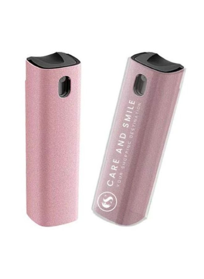 CARE AND SMILE Care and Smile Mist Cleaner Screen Cleaner Sterilization Disinfection Cleansing Screen Cleaner Spray Safe for All Phones Laptop and Tablet Screens Two in One Spray and Microfiber Cloth PINK 