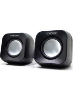 CONCORD C-799 1+1 Mini USB PC Speaker - Black  - Image 1