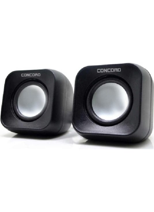 CONCORD - C-799 1+1 Mini USB PC Speaker - Black - Image 1
