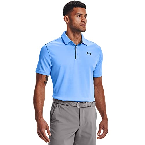Under Armour Men's Tech Golf Polo, Carolina Blue (475)/Pitch Gray, X-Small - Image 5