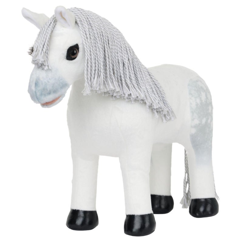 LeMieux Toy Pony Coco Bongo Champion Show Pony Grey Plaitable Mane Tail Patent Hooves Reversible LorryStable Carry Case Ages 3 Show Pony White One Size - Image 4