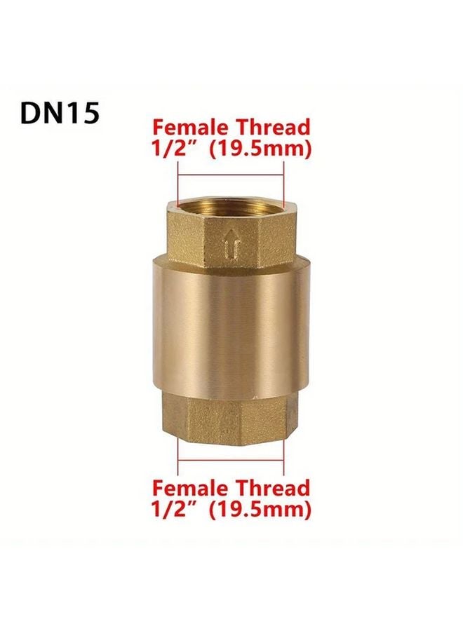 DN15 G1 2 Premium Brass Check Valve Anti Backflow For Aquarium Irrigation - Image 1