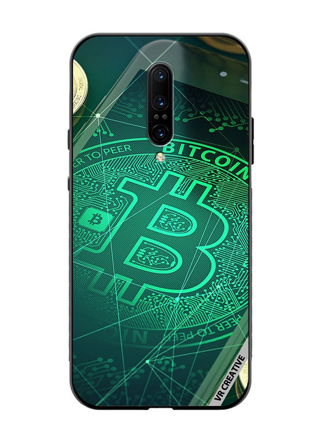 VR CREATIVE Protective Case Cover For OnePlus 7 Pro Bitcoin Design Multicolour - Image 1