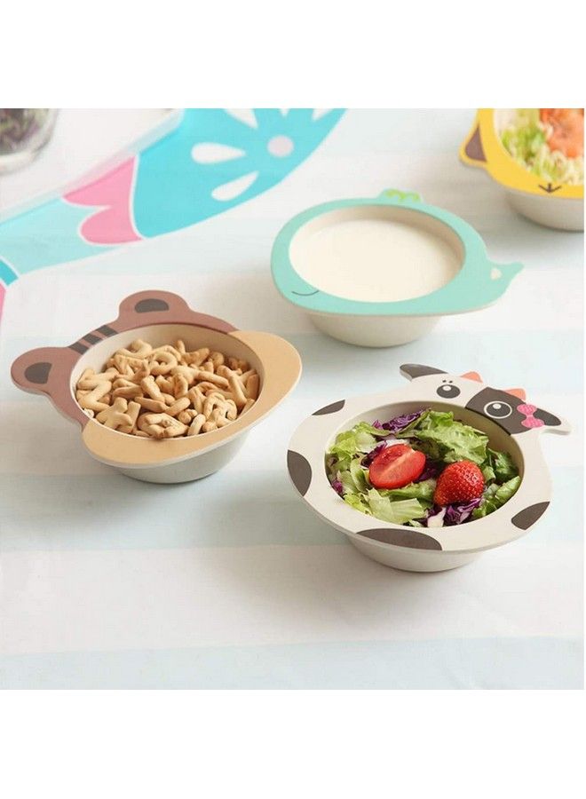 FunBlast (Set Of 5 Pcs) Bamboo Fiber Eco Friendly Kids Feeding Set Bee - Image 5