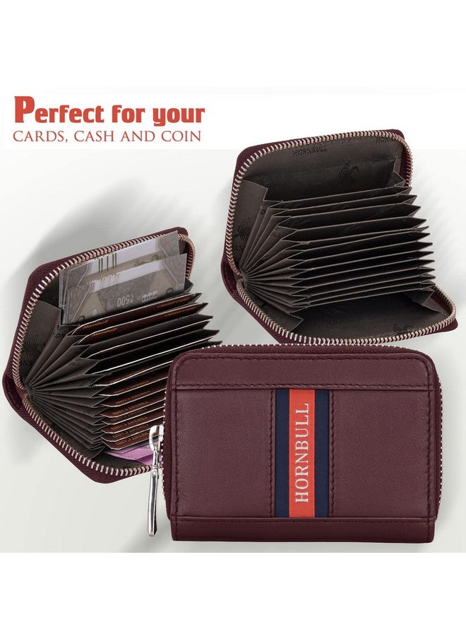 HORNBULL HORNBULL Dixon Brown RFID Blocking Leather Wallet for Men | Vertical Credit Debit Card Holder  - Image 3
