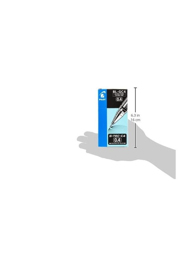 بايلوت قلم بايلوت جي - Tec C4 جل ميكروتيب رولربال أسود عبوة من 12 قلم - Image 1