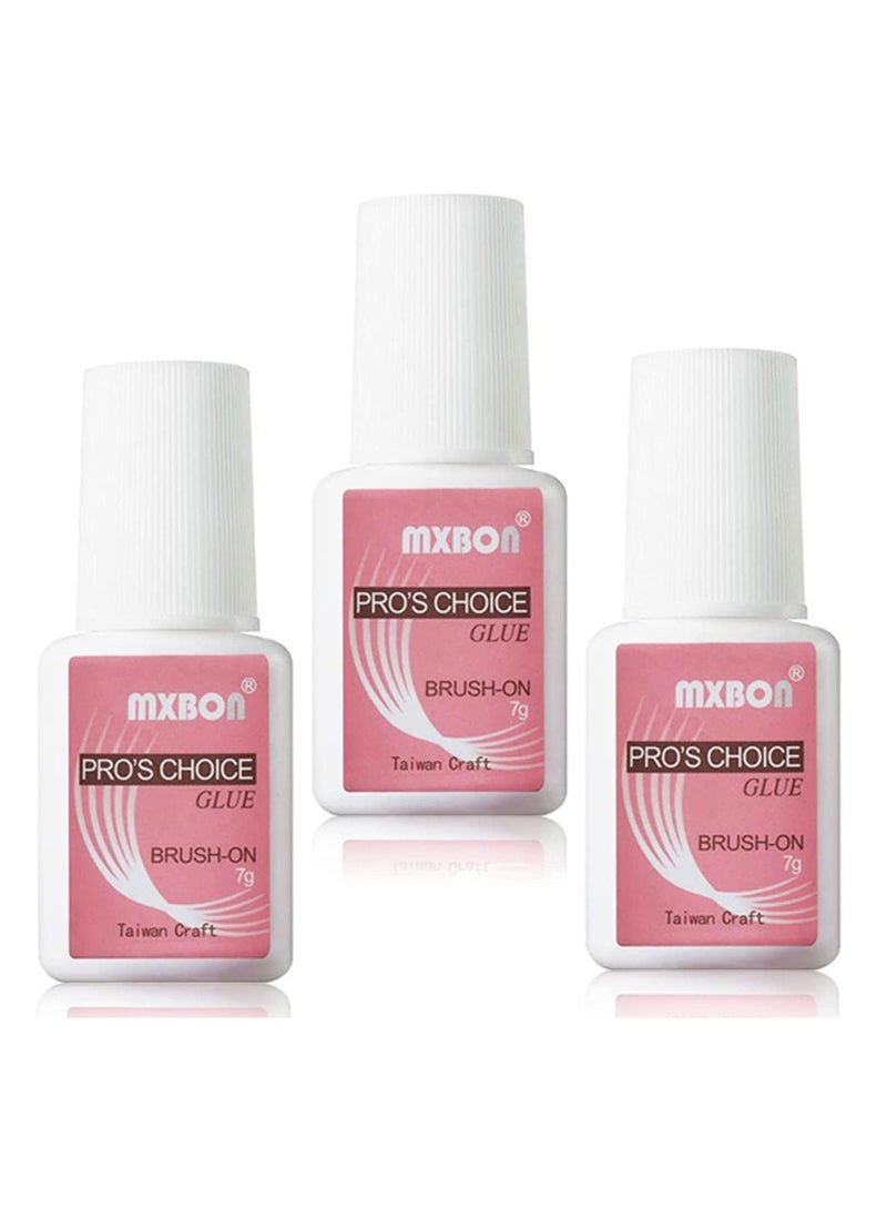 مكبون مجموعة من 3 فرشاة احترافية من مكسبون على غراء الأظافر شفاف - Image 3