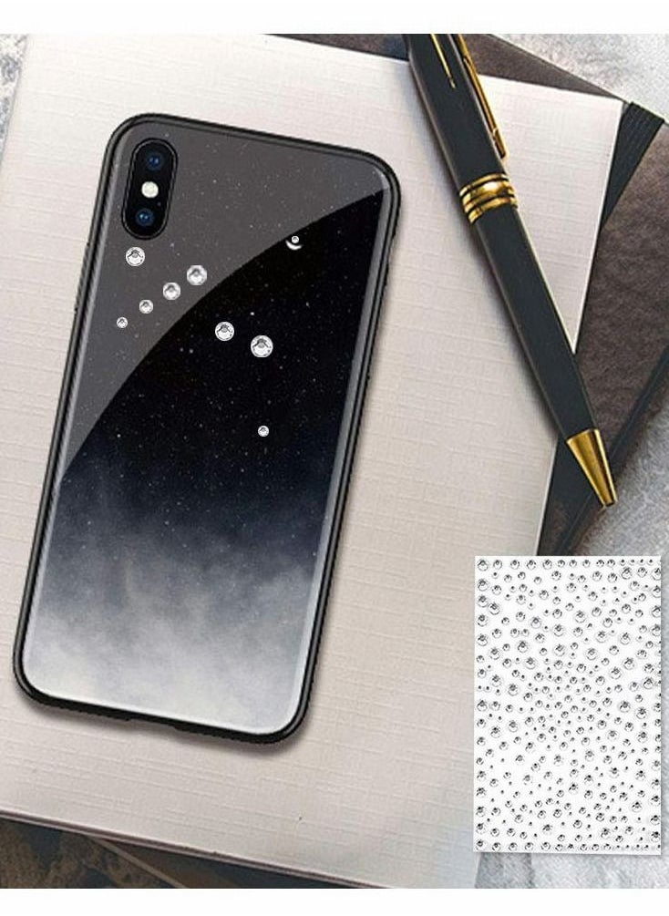 Captaintech 2100 Pcs Rhinestone Stickers Transparent Self Adhesive Crystal Glitter Diamond Art Gemstone Stickers Suitable for Face Decoration Diy Nail Phone Case  6 Sheet  - Image 5